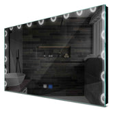 Specchio LED Rettangolare | Pulsanti touch | Funzione anti-appannamento | Luce bianca fredda - Reyze Serie Edge Modello 4